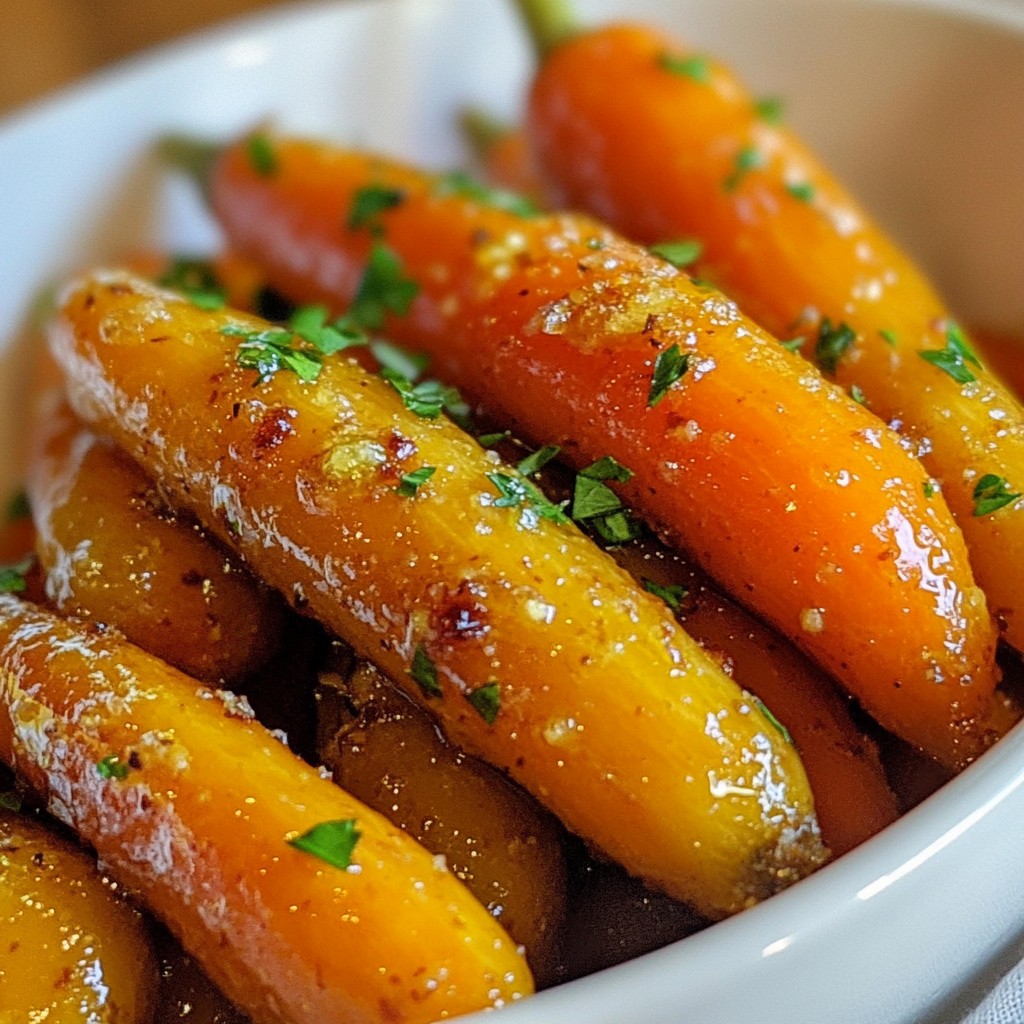 Honey Garlic Butter Roasted Carrots Irresistible Side Dish