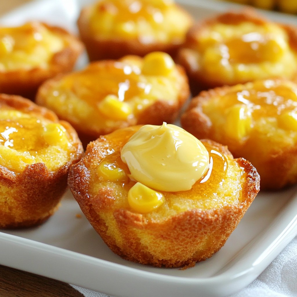 Honey Butter Cornbread Poppers Easy and Tasty Treat