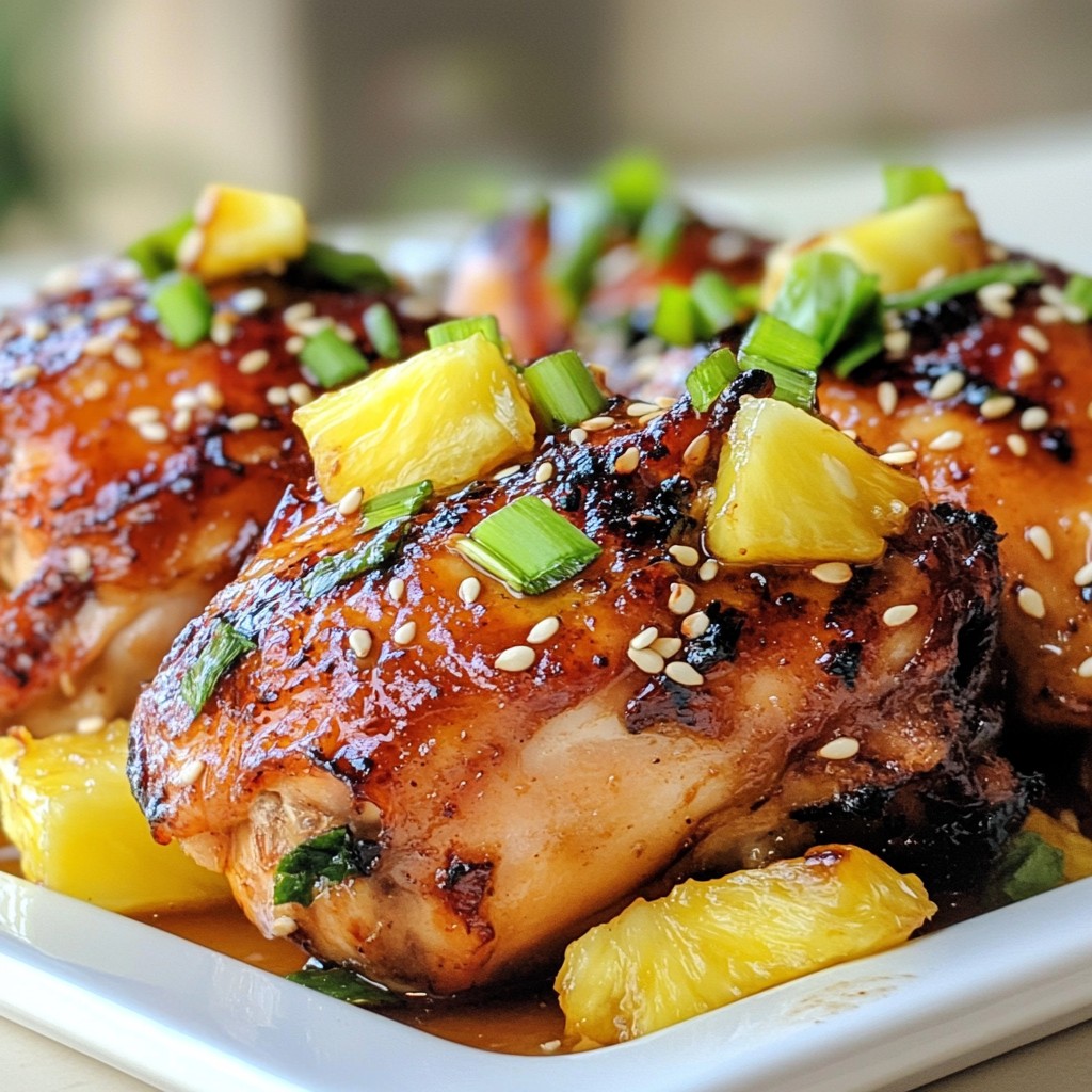 Hawaiian Huli Huli Chicken Flavorful Grilled Delight