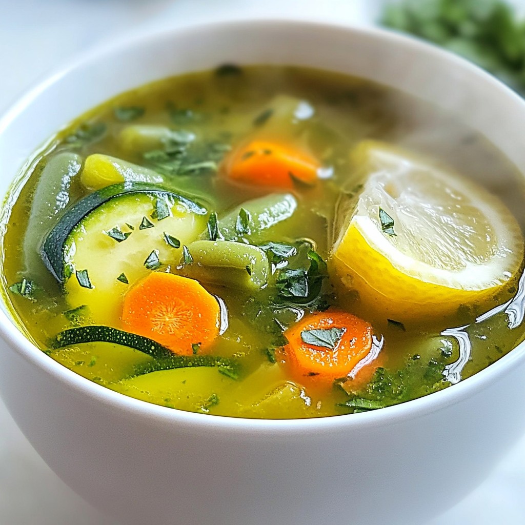 Detox Green Vegetable Broth Healthy and Nourishing Recipe