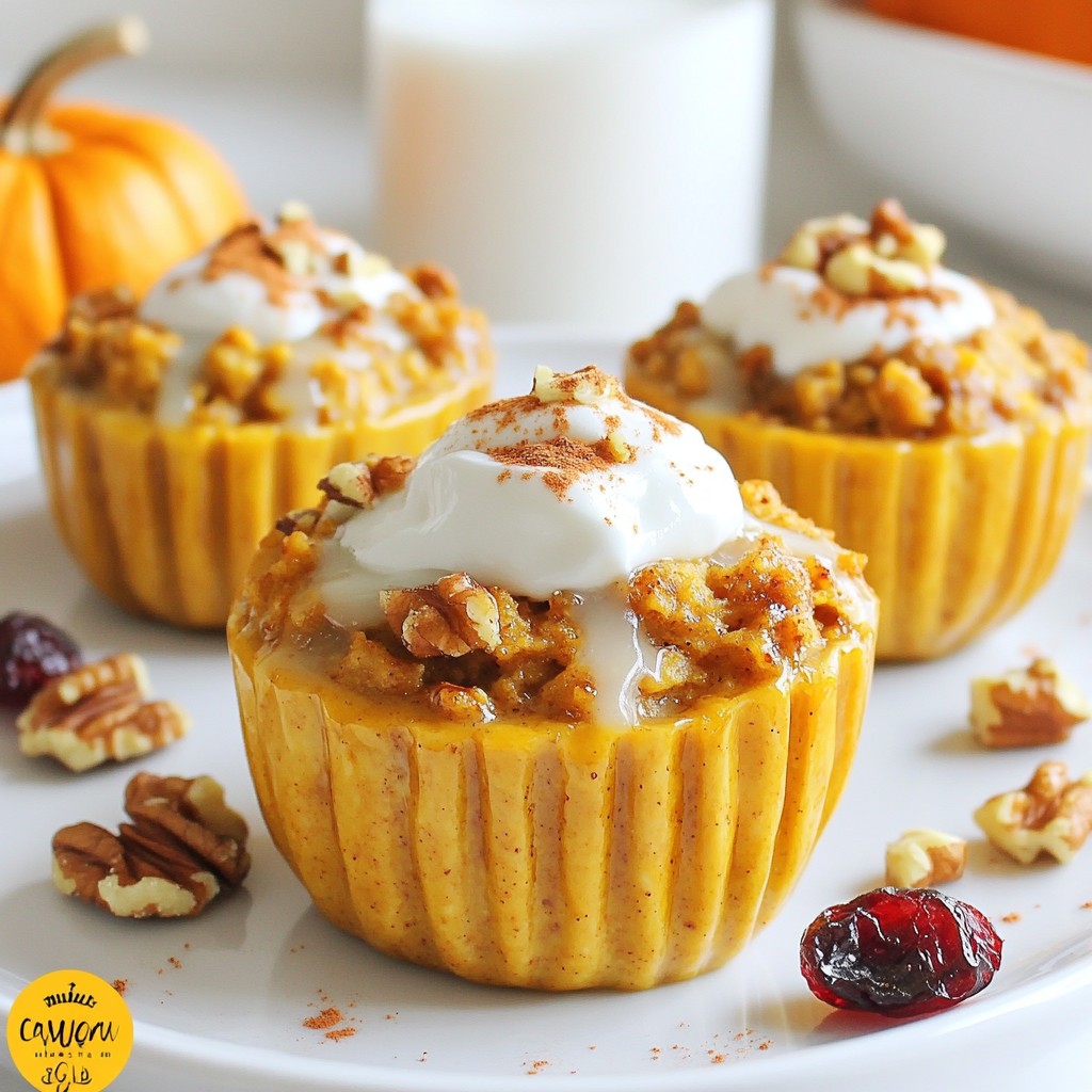 Pumpkin Baked Oatmeal Cups Easy and Tasty Delight