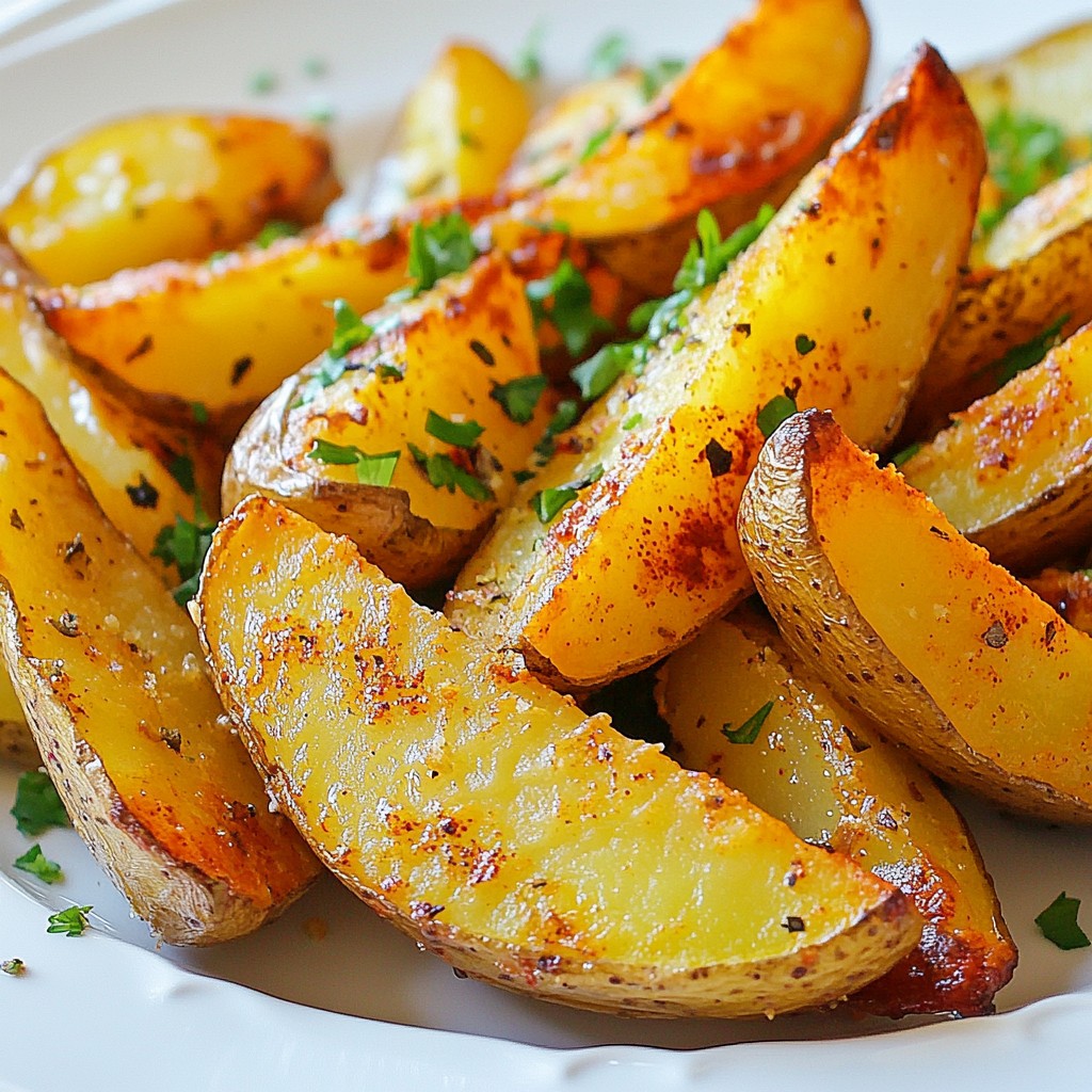 Crispy Baked Potato Wedges Easy and Flavorful Recipe