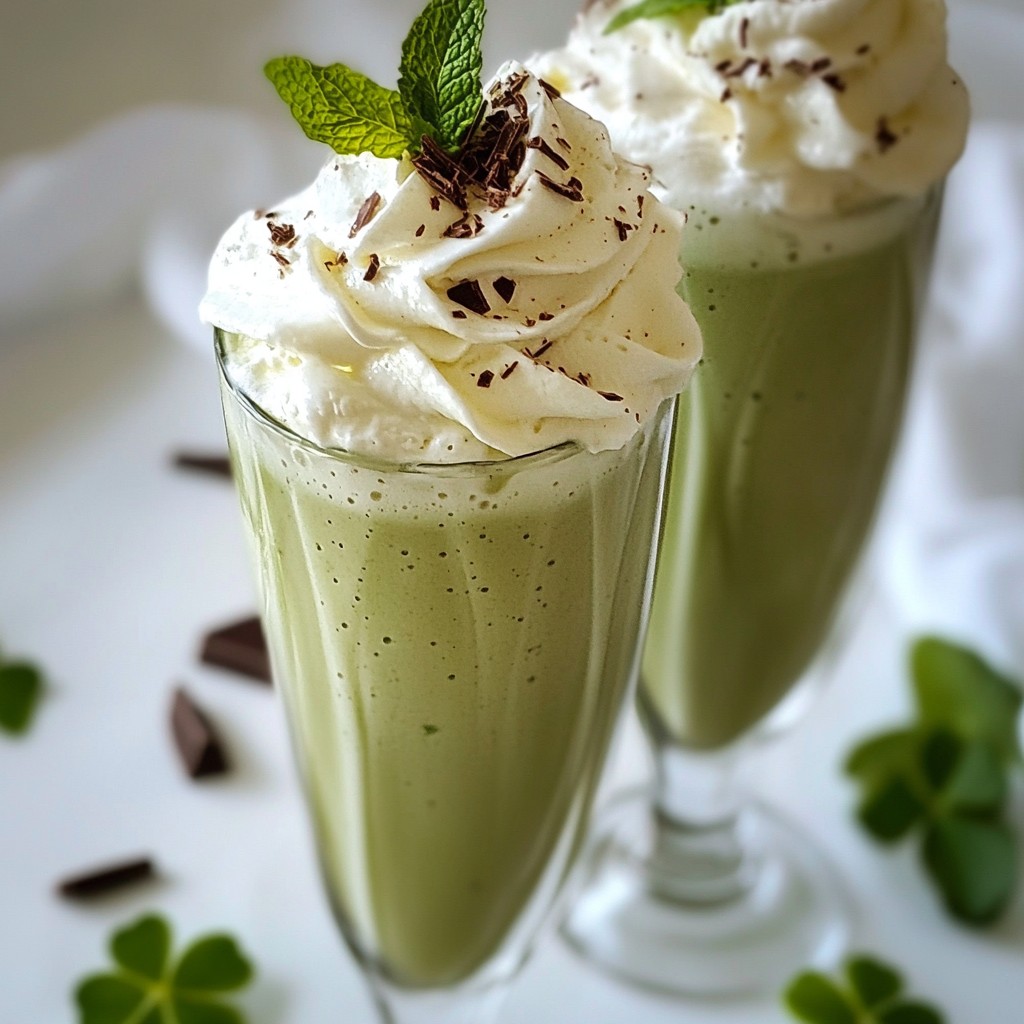 Copycat Shamrock Shake Irresistible Minty Treat