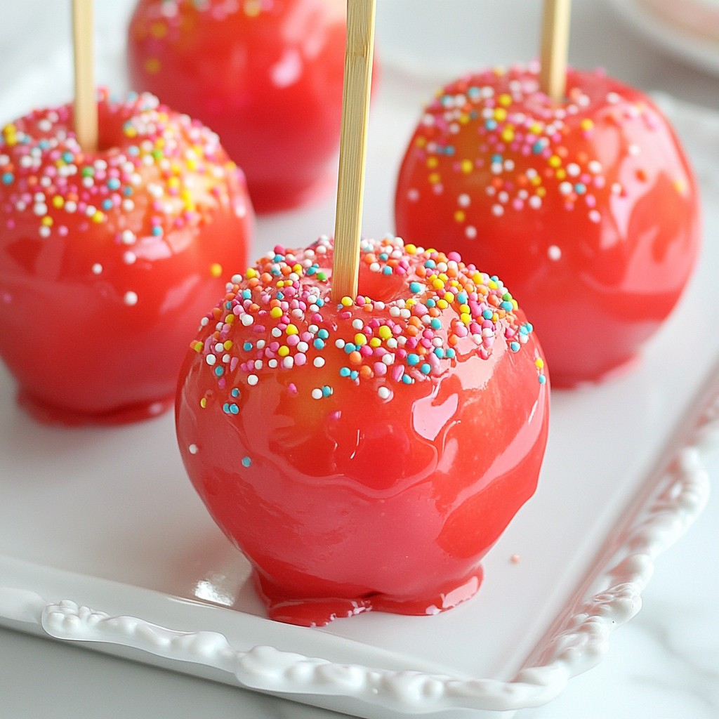 Strawberry Candy Apples Delightful and Easy Treat