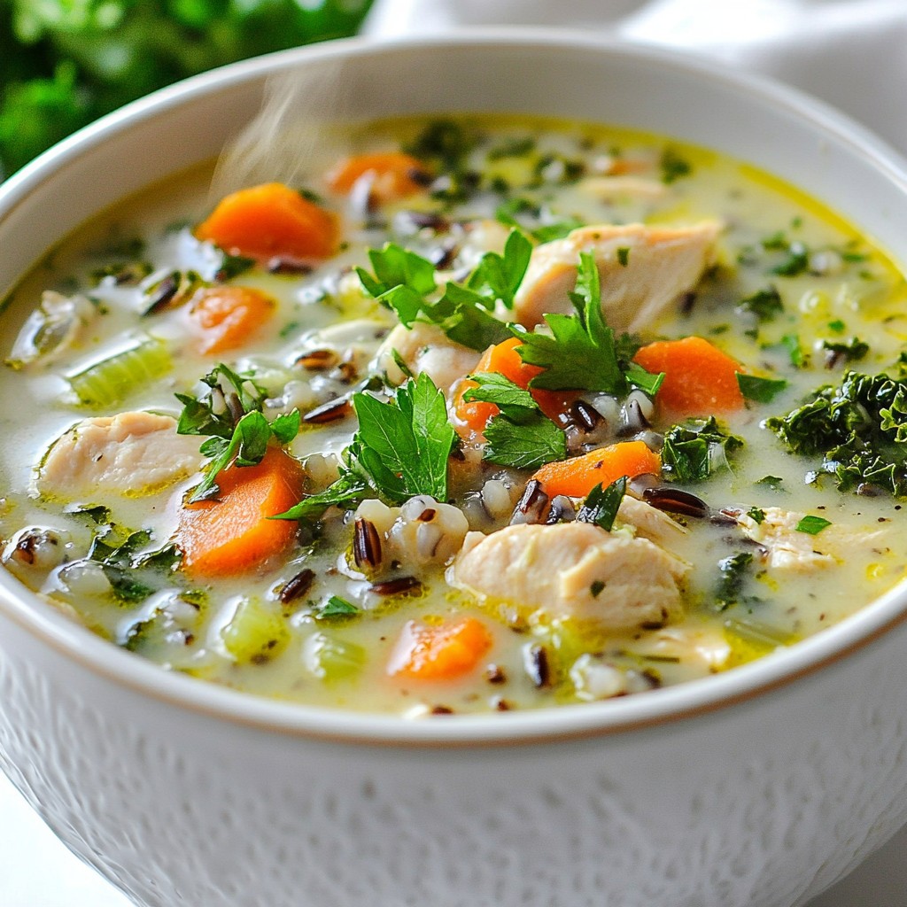 Herbed Chicken and Wild Rice Soup Nourishing Delight