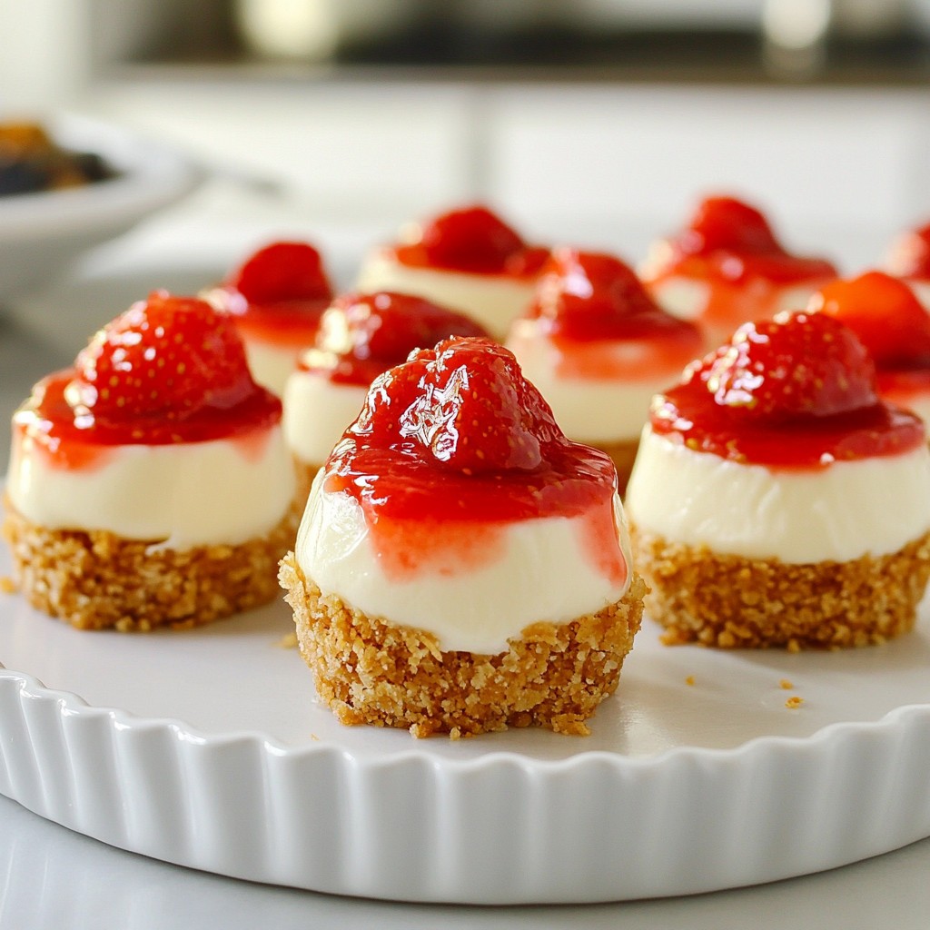Strawberry Crunch Cheesecake Bites Tempting Treats