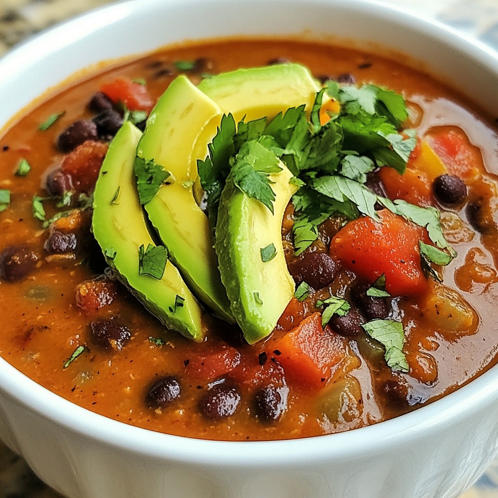 Zesty Lemon Black Bean Soup Bursting with Flavor