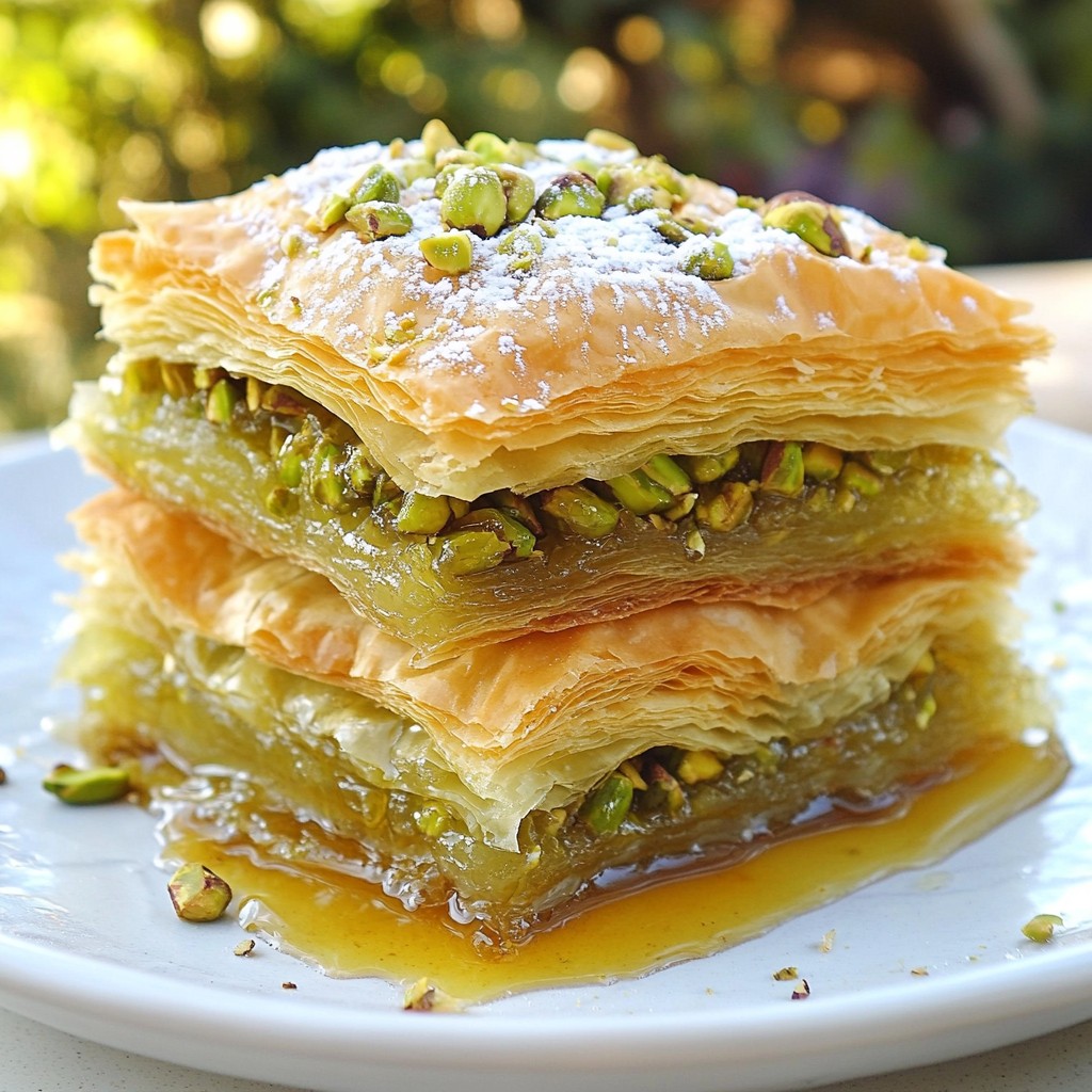 Quick Pistachio Baklava Simple and Sweet Dessert
