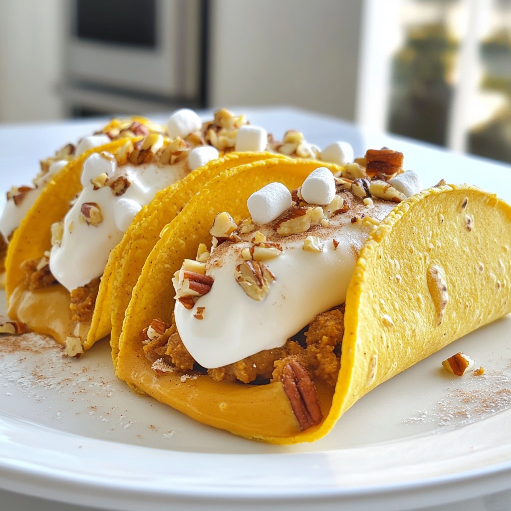 Pumpkin Pie Tacos Delicious Fall Flavor Delight