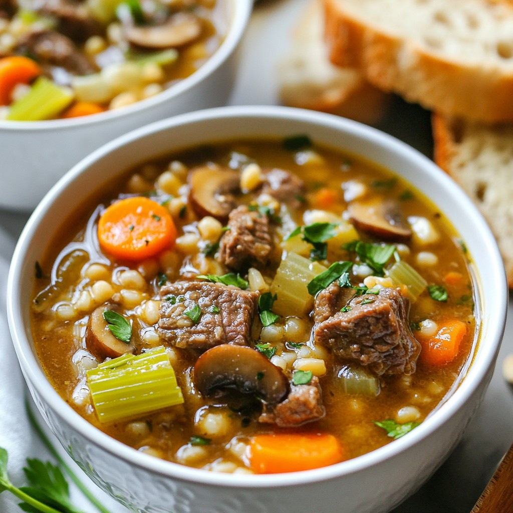 Hearty Beef and Barley Stew Simple Comfort Dish