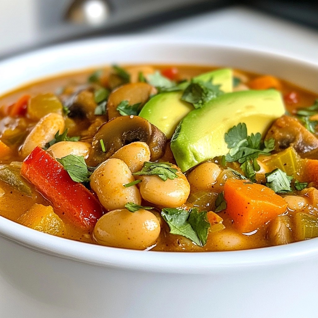Smoky White Bean and Mushroom Chili Hearty Comfort Meal