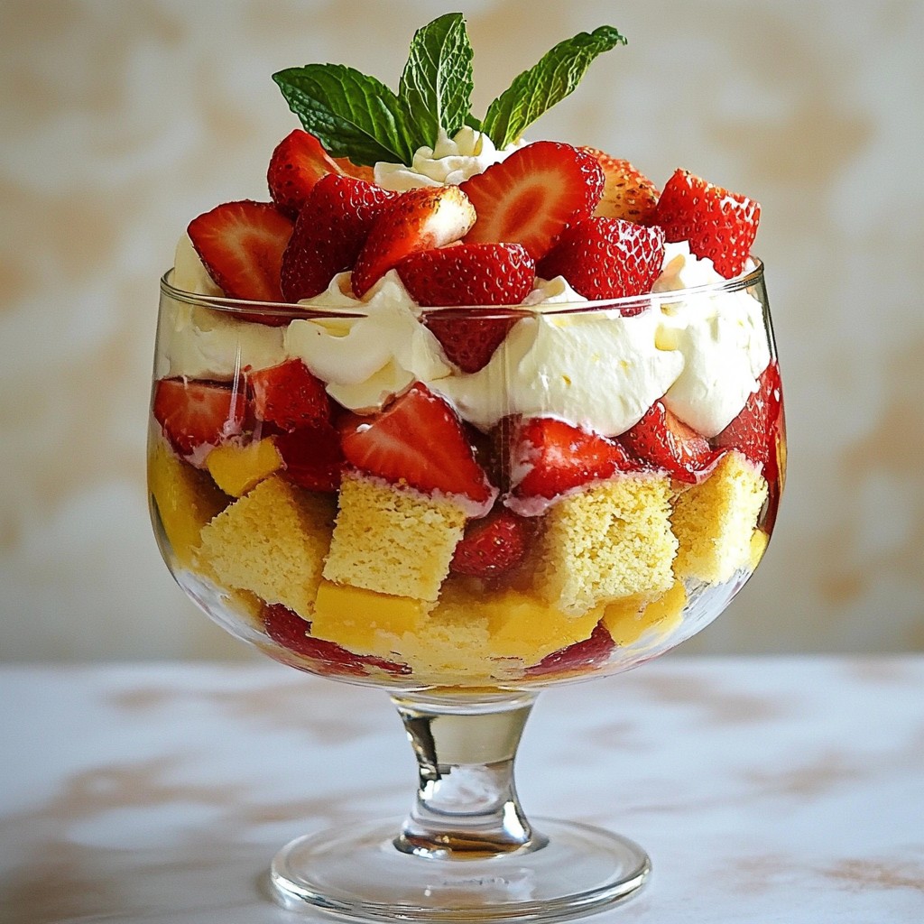 Strawberry Shortcake Trifle Delightful Layered Treat