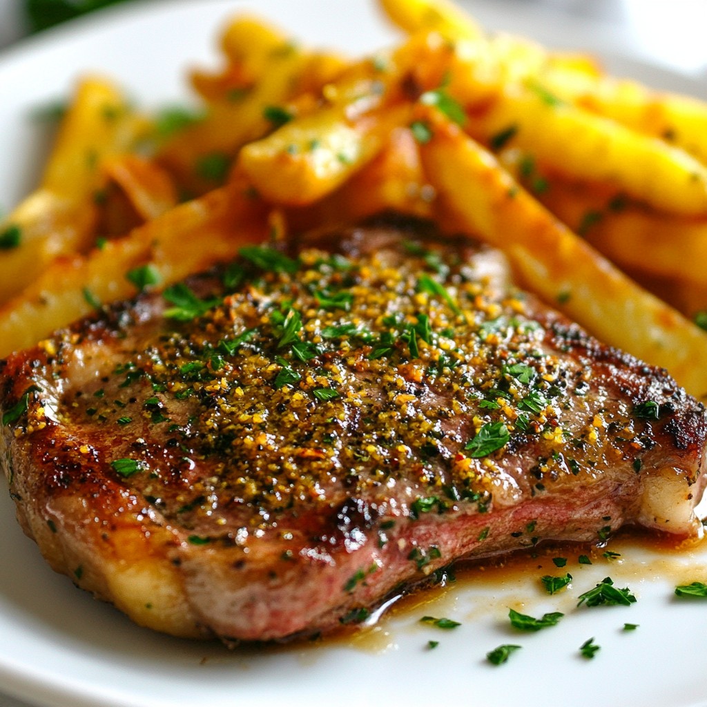 Steak Frites Deliciously Crispy and Savory Dish