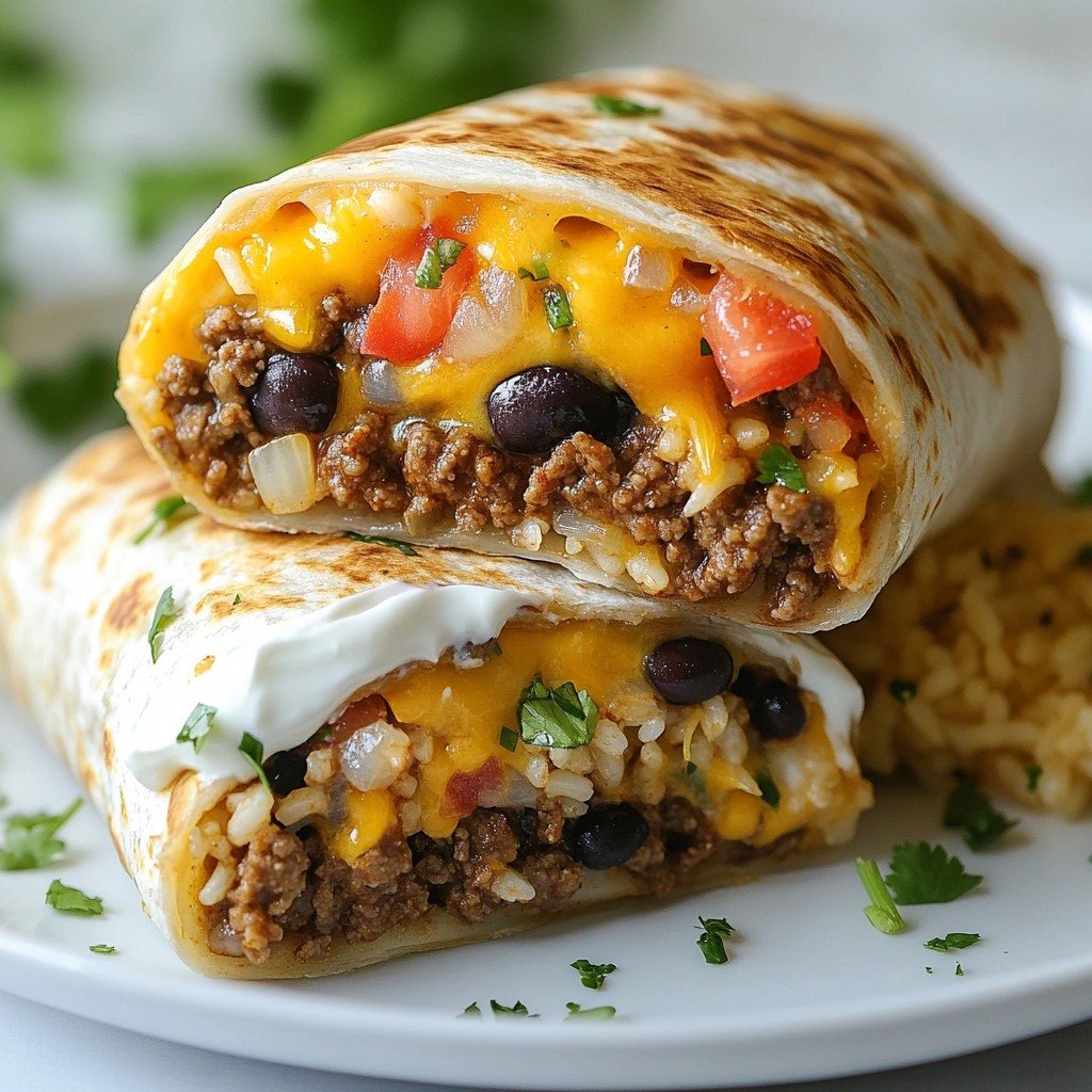Cheesy Beef Burritos Flavorful and Easy Recipe Guide