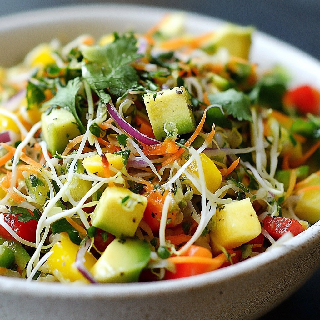 Sprouted Mung Bean Protein Salad Nutritious and Fresh