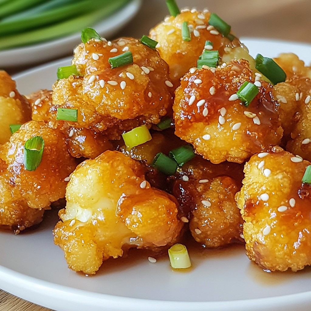 Crispy Honey Garlic Cauliflower Bites Easy Recipe
