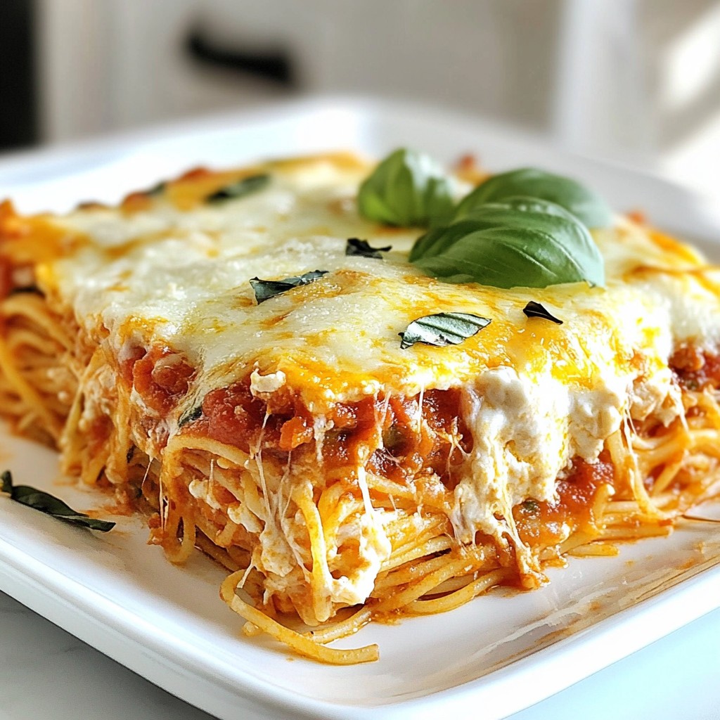 Baked Spaghetti with Mozzarella Flavorful Comfort Dish