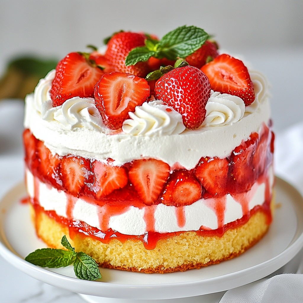 Strawberry Cream Cake Delightful and Simple Recipe