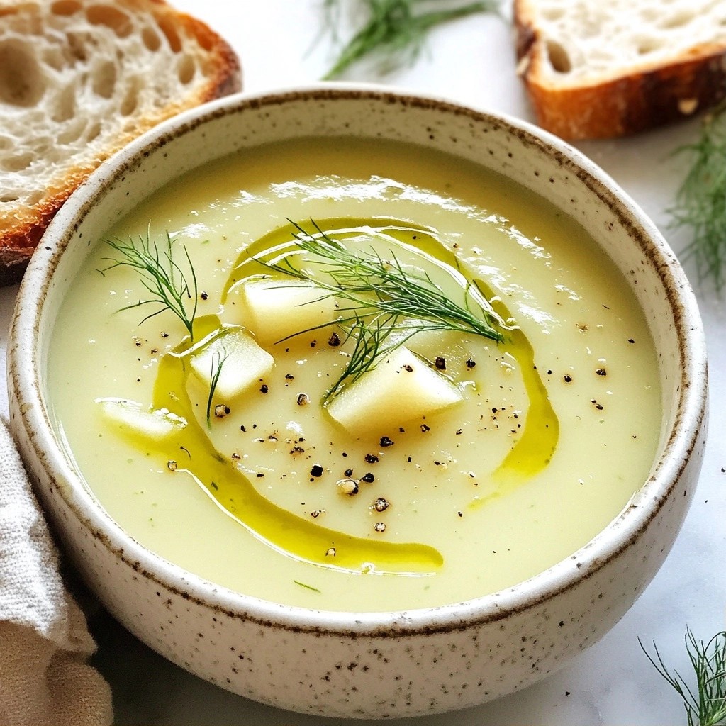Creamy Soup with Roasted Fennel and Pears Delight