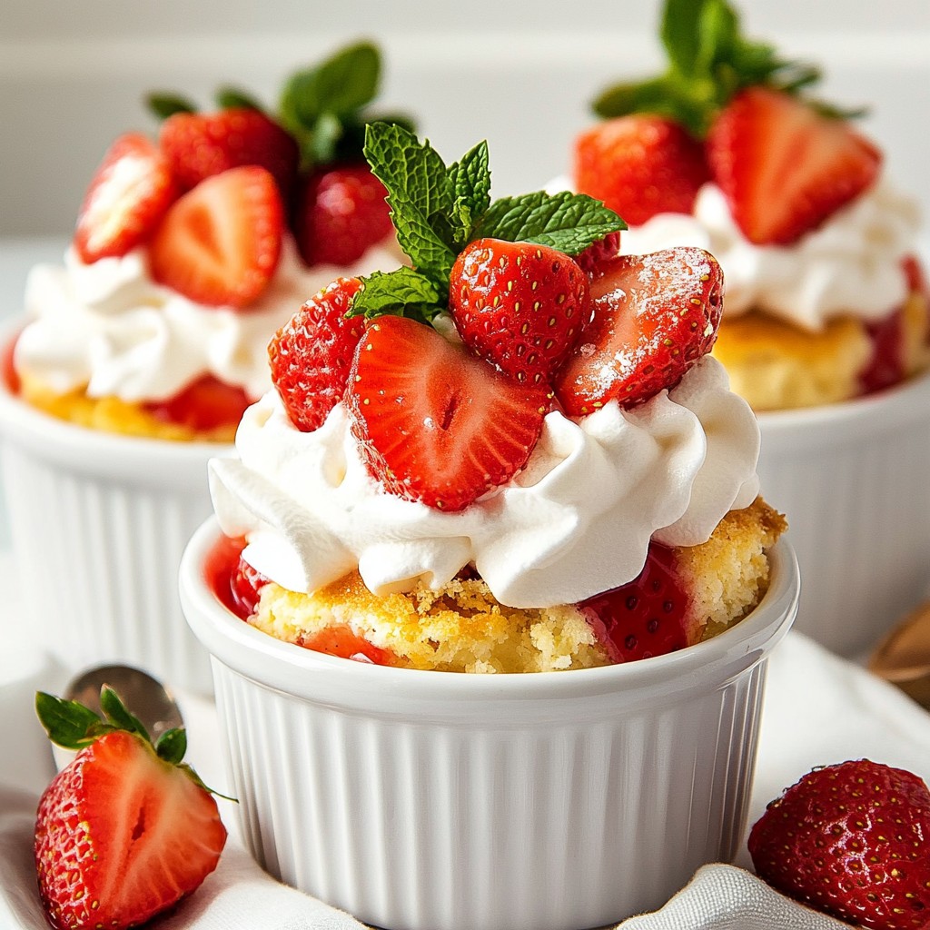 Strawberry Shortcake Dessert Cups Delightful and Easy