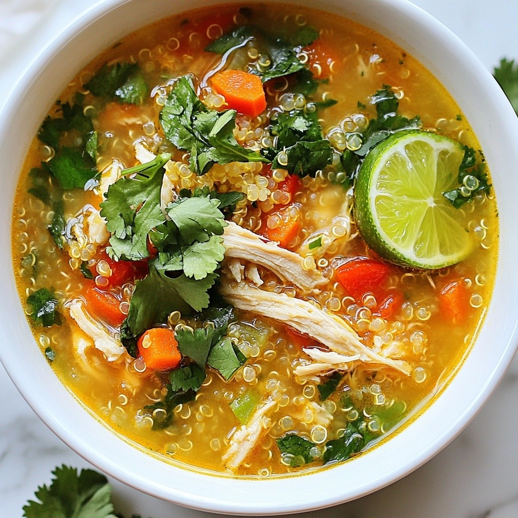 Chicken Soup with Quinoa and Lemongrass Delight