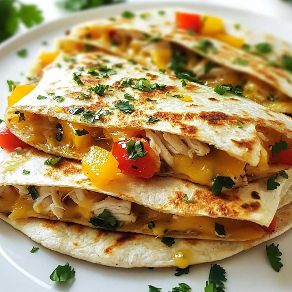 Chicken Ranch Quesadillas Flavorful and Easy Recipe