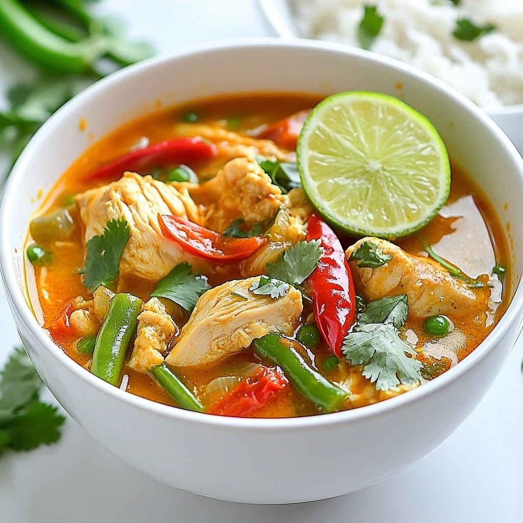 Spicy Chicken and Lime Soup with Jasmine Rice Recipe