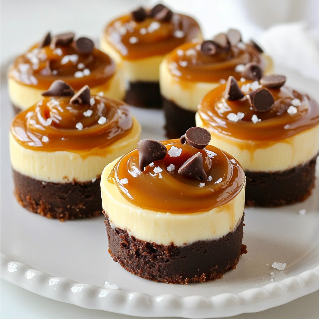 No-Bake Chocolate Caramel Cheesecake Bites Delight
