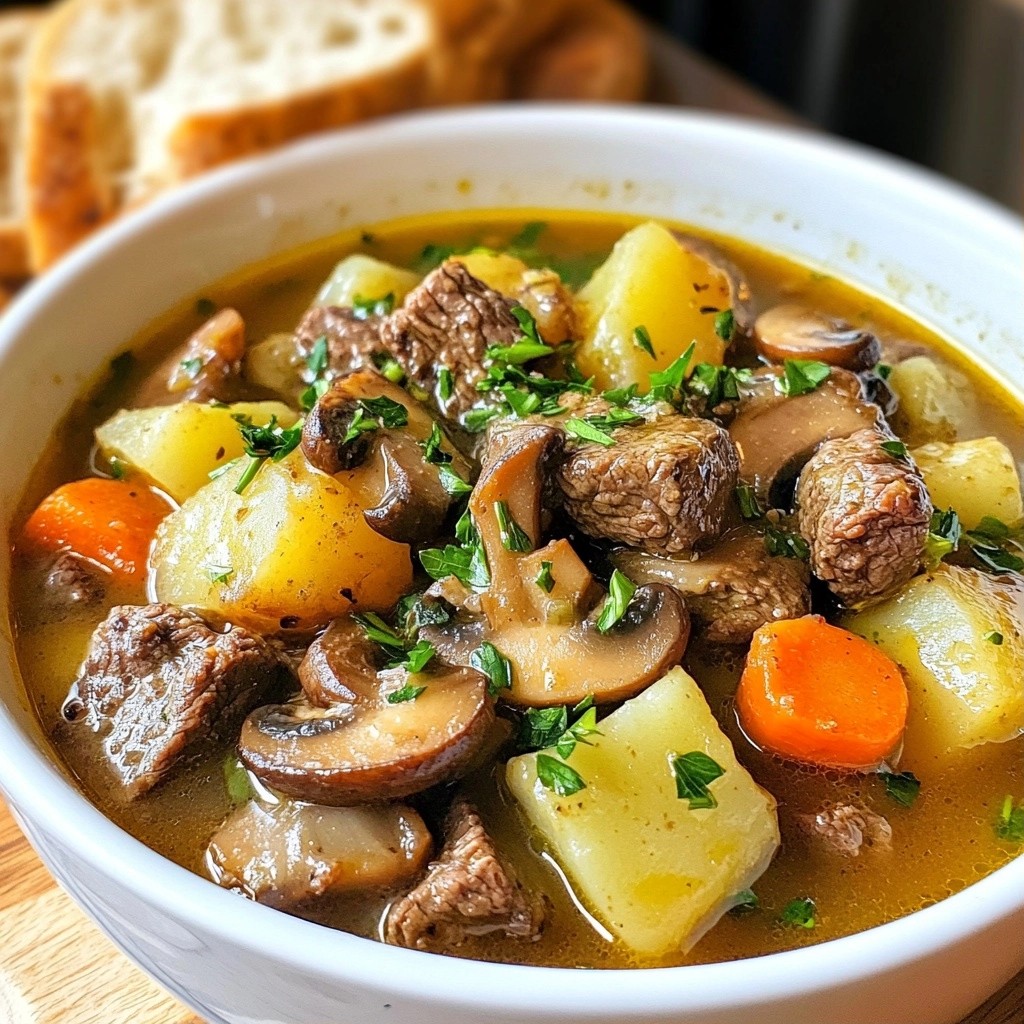 Hearty Beef and Mushroom Stew for Cozy Nights