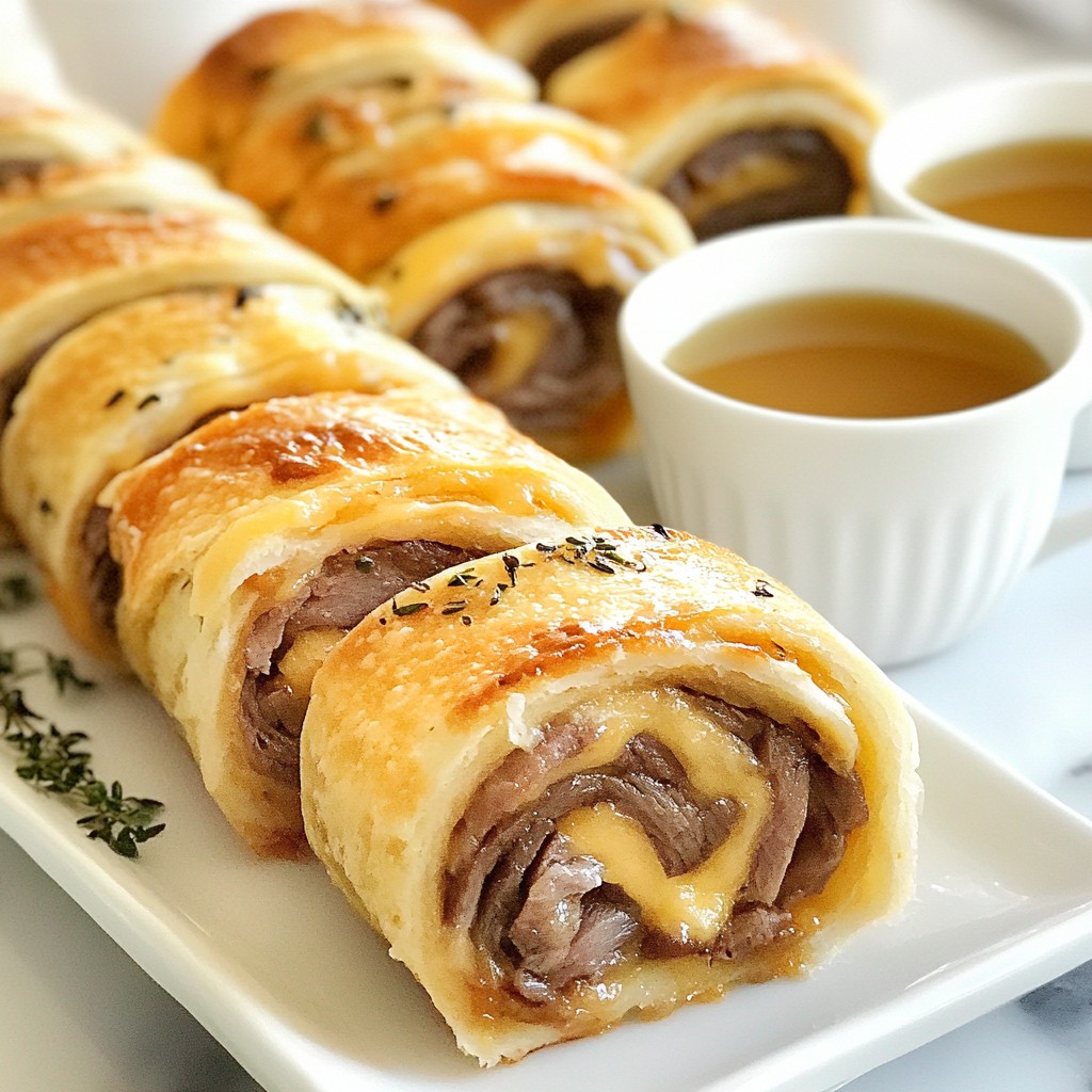 Crispy French Dip Tortilla Roll Ups for Easy Snacking