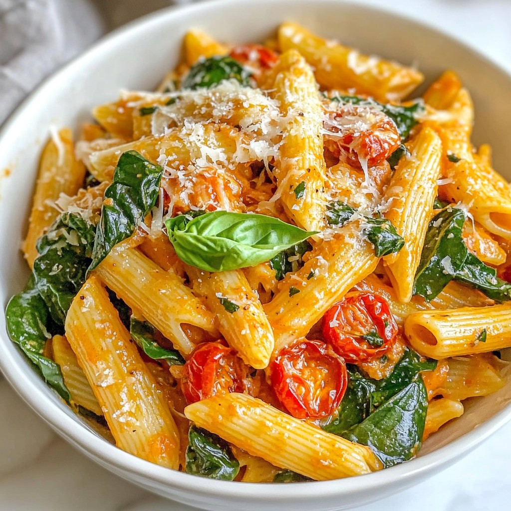 Creamy Tuscan Roasted Tomato Pasta Delightful Meal