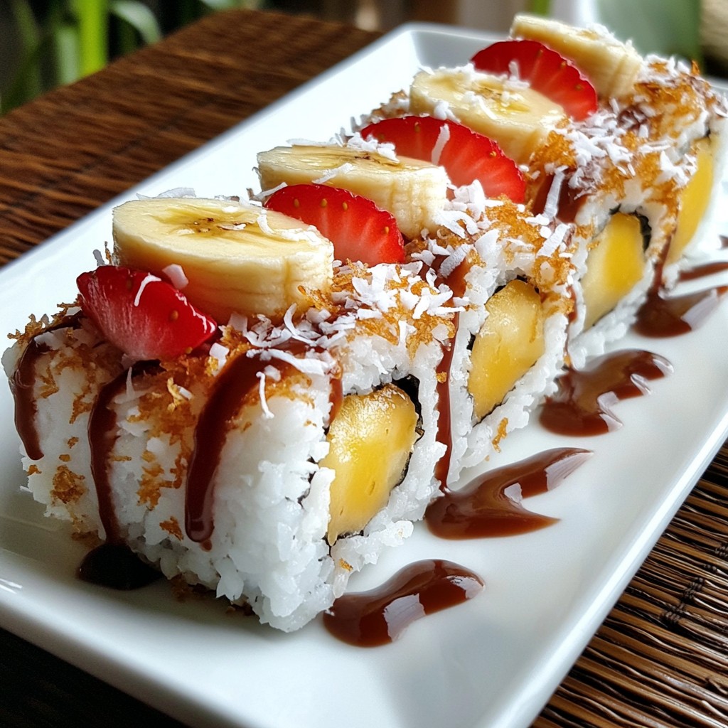 Strawberry Sushi Dessert Roll Delightful and Easy Recipe