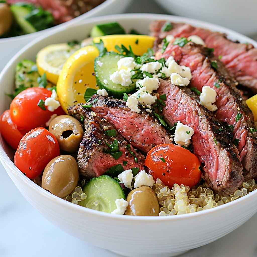 Mediterranean Steak Bowls Flavorful and Healthy Meal