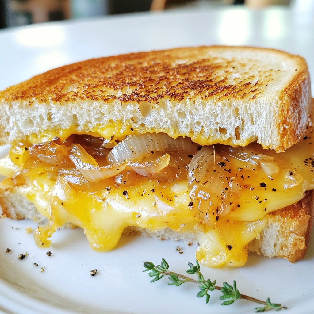 Caramelized Onion Grilled Cheese Delightful Comfort Meal