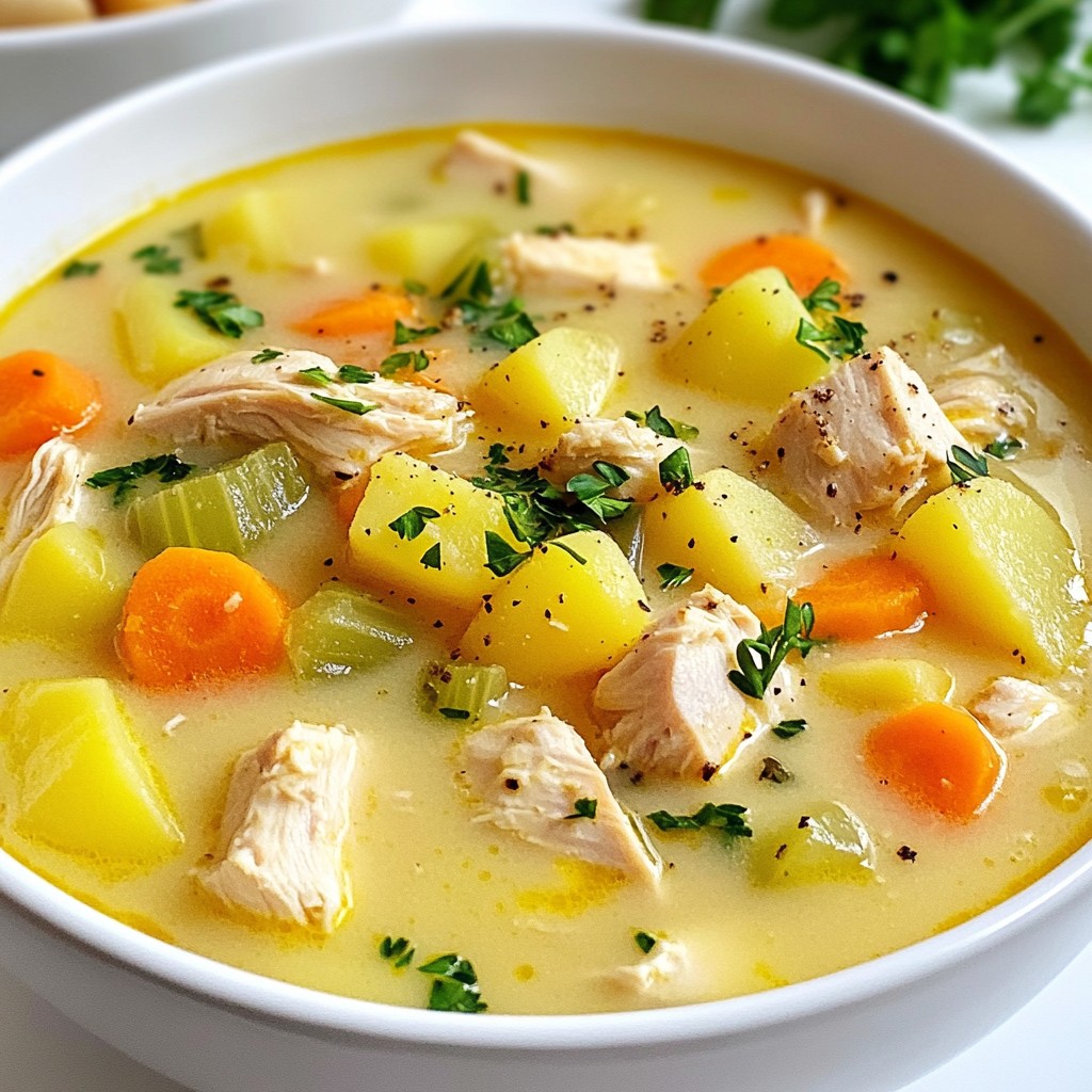 Comforting Chicken Potato Soup Easy and Hearty Recipe