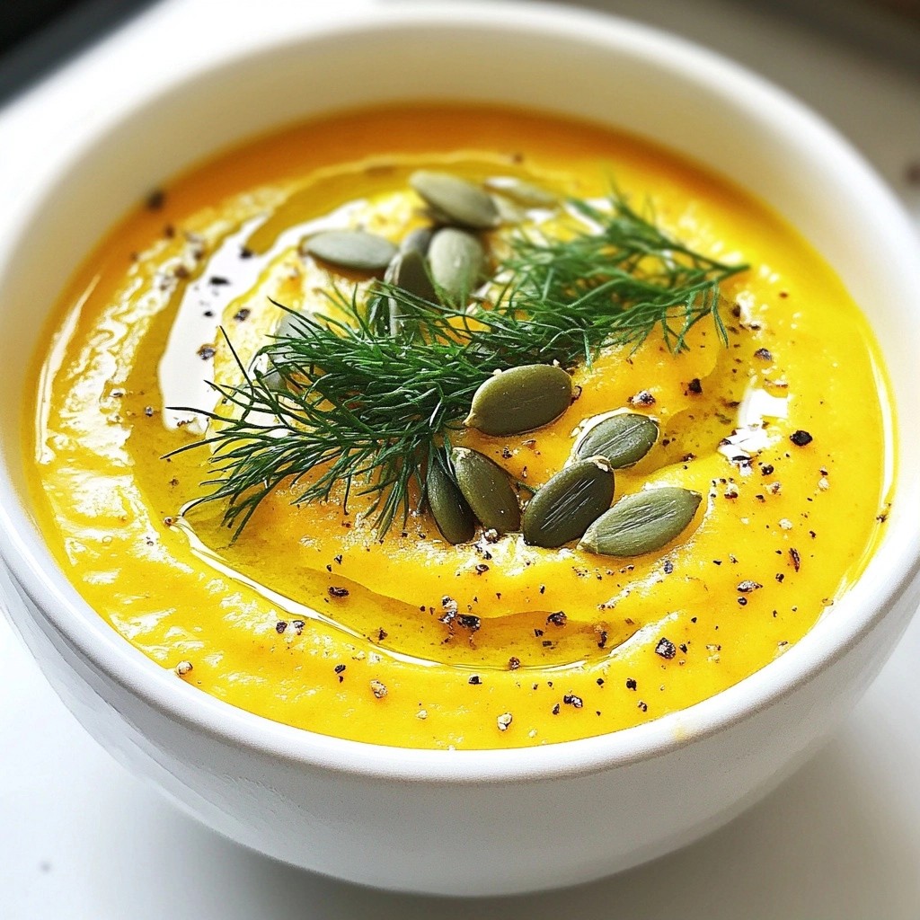Creamy Soup Carrot and Dill Velouté Delight