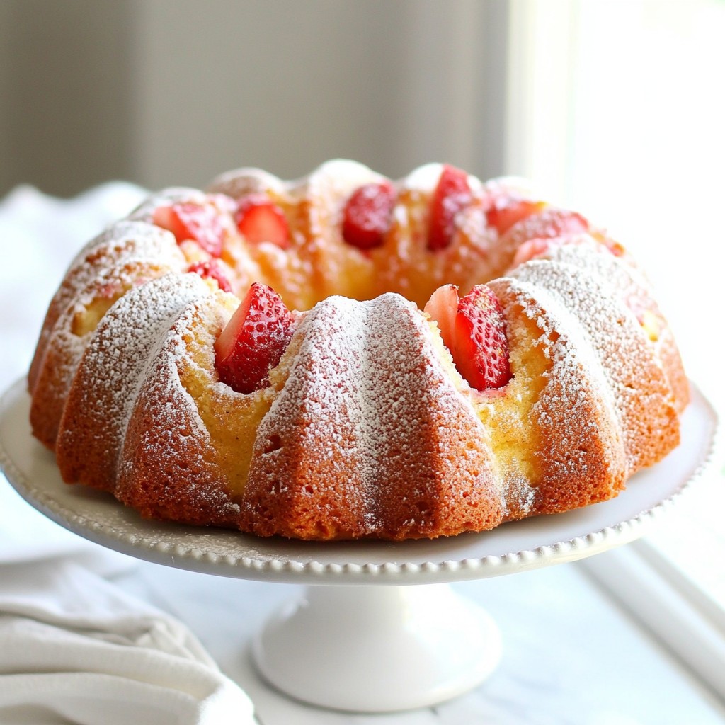Easy Strawberry Bundt Cake Simple and Tasty Recipe