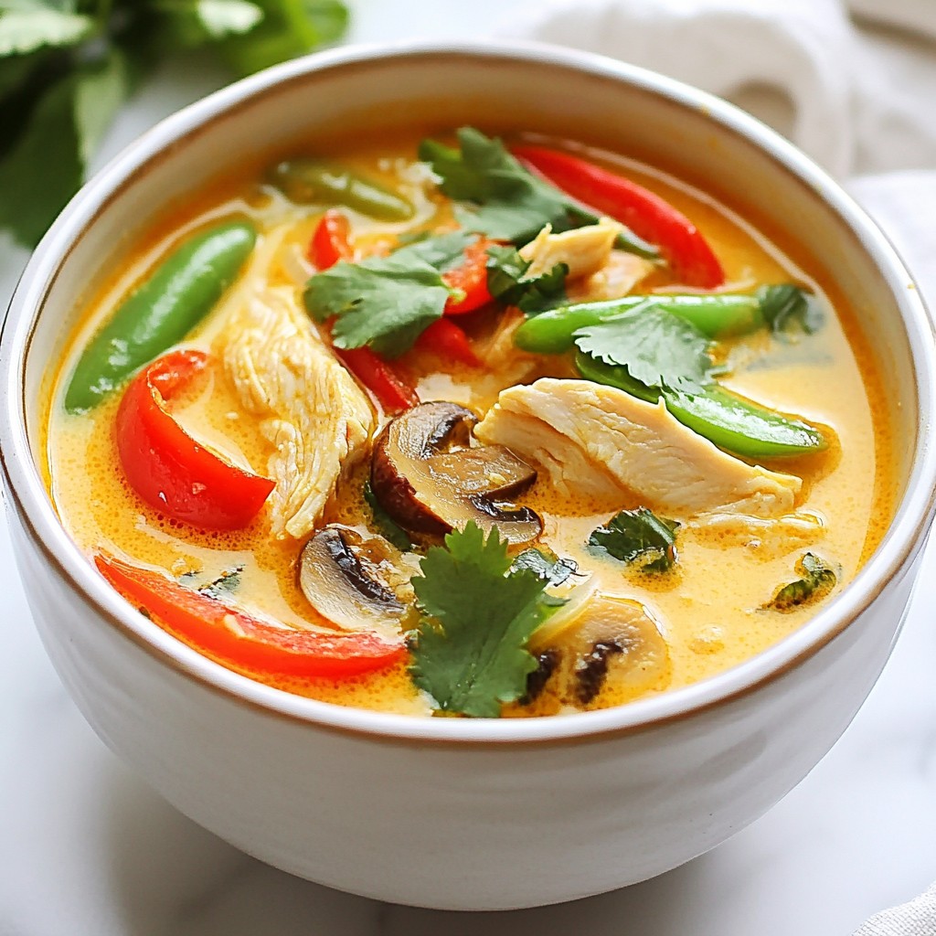 Spicy Thai Chicken Coconut Soup Flavor Boost Recipe