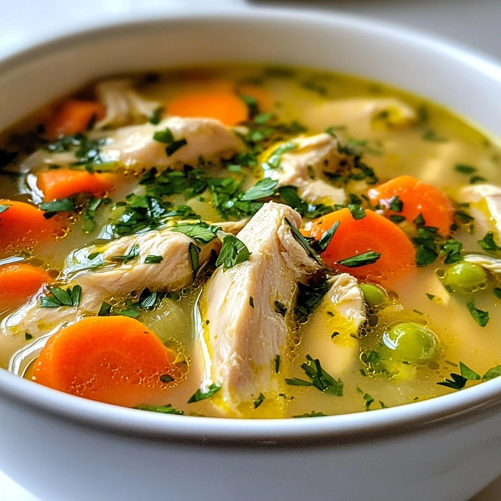 Hearty Herb-Infused Chicken Soup Simple Comfort Meal