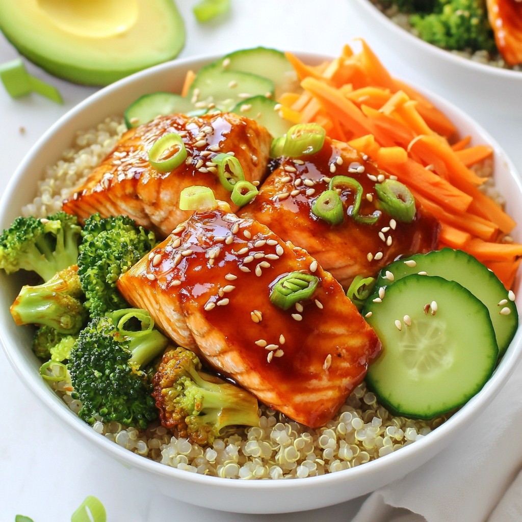 Honey Sriracha Salmon Bowls Delightful and Easy Recipe