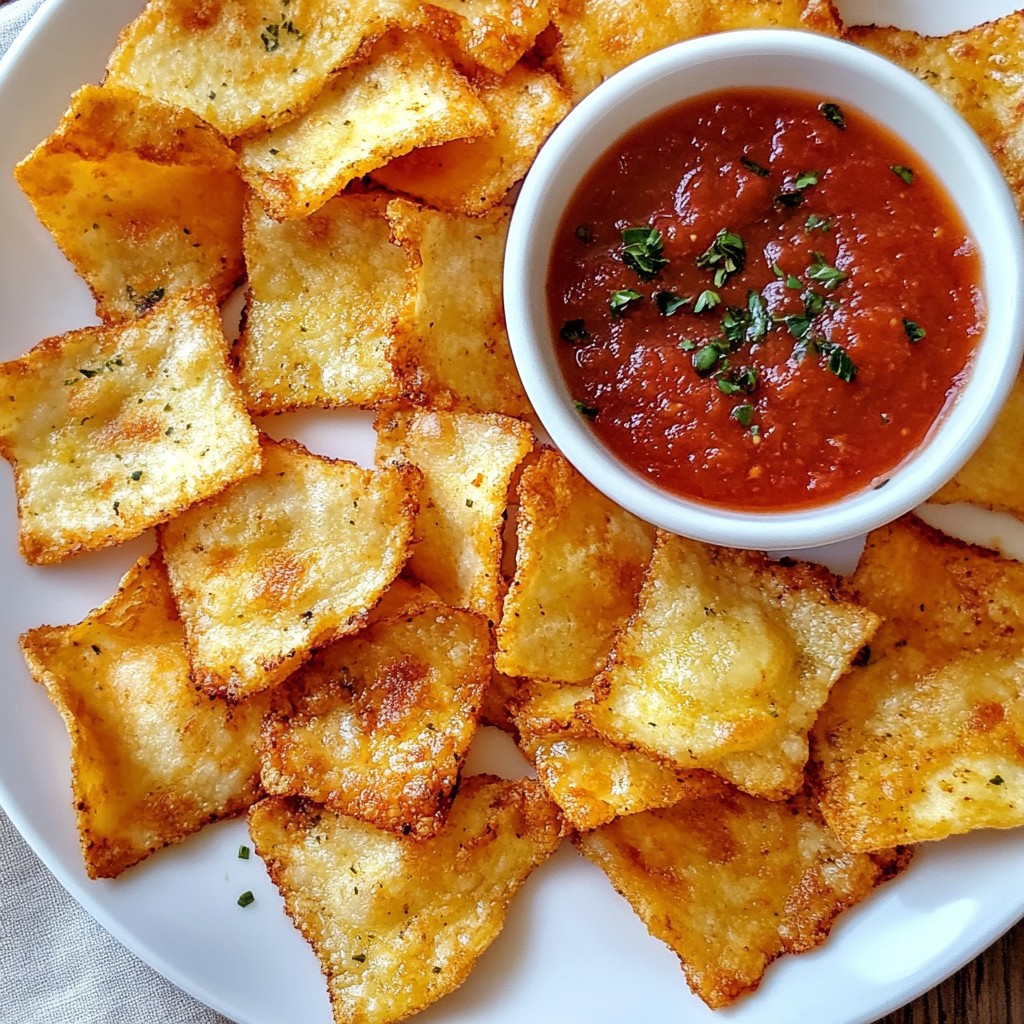 Two-Ingredient Pizza Chips Simple and Quick Recipe