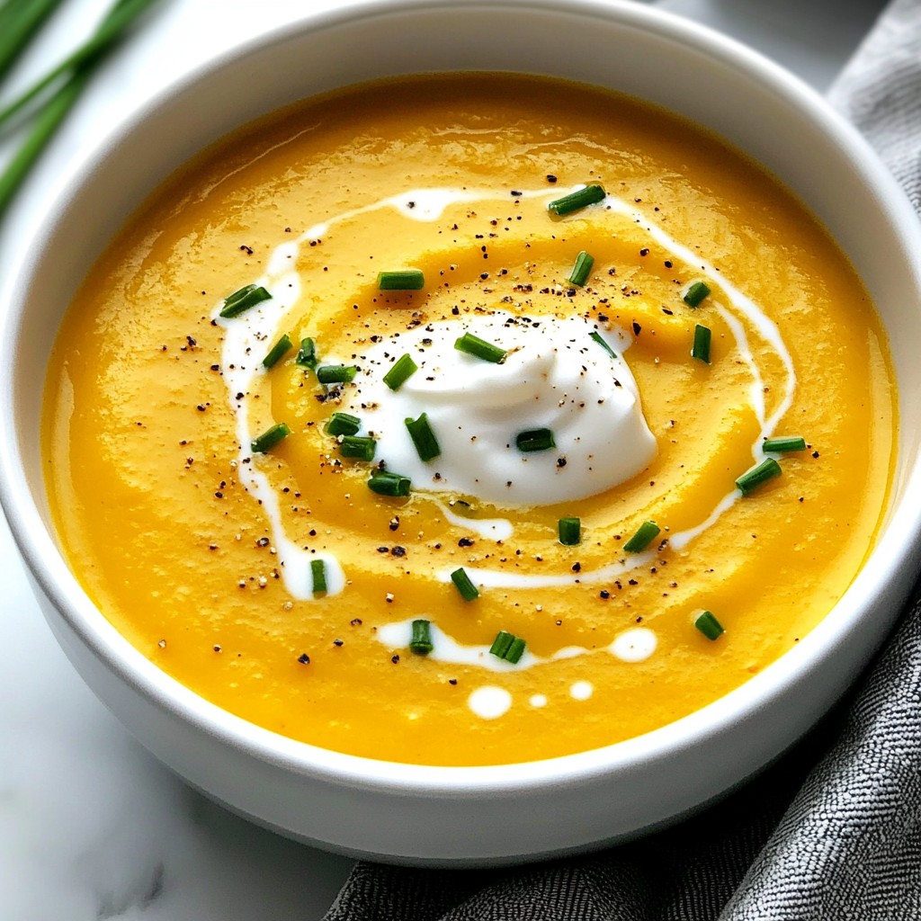 Creamy Soup Butternut Squash and Apple Bisque Recipe