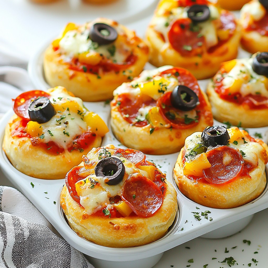Mini Deep Dish Crescent Roll Pizzas Easy and Fun Treat