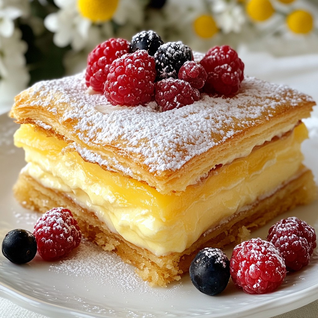 Russian Custard Layer Puff Cake Delightful and Simple