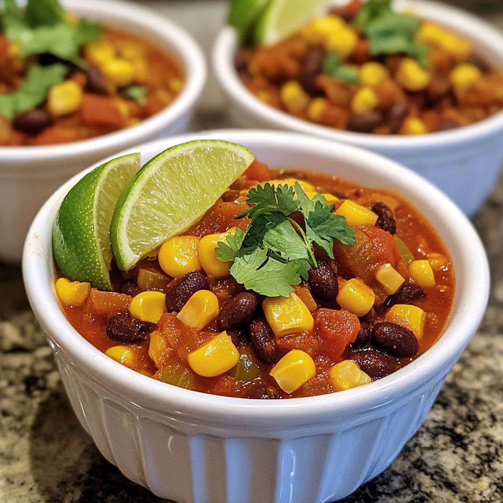 Spicy Sweet Corn and Bean Chili Easy Flavorful Recipe