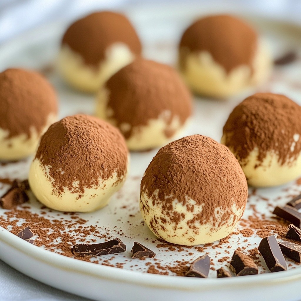 Tiramisu Truffles Rich and Decadent Dessert Treat