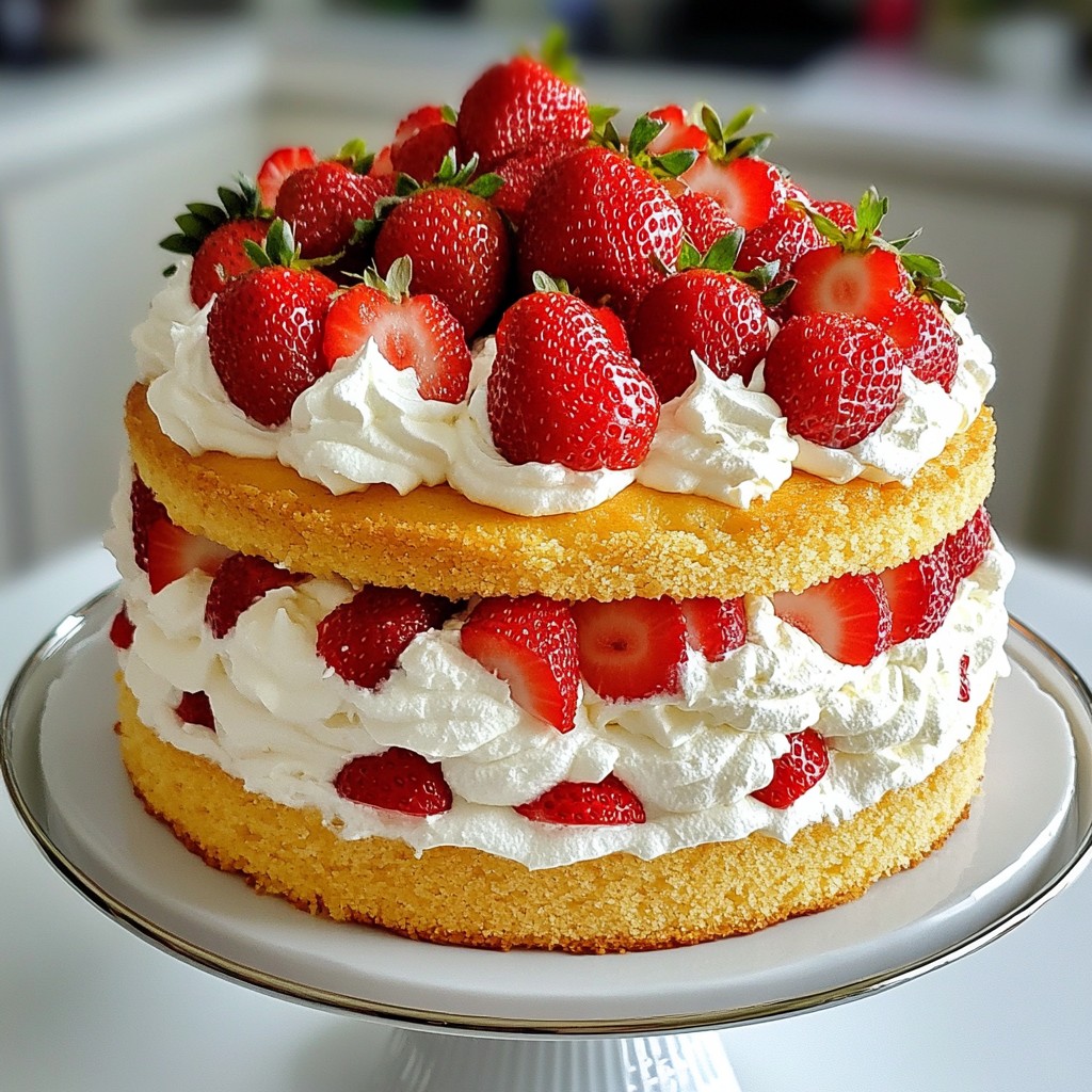 Homemade Strawberry Cake Delightful and Easy Recipe