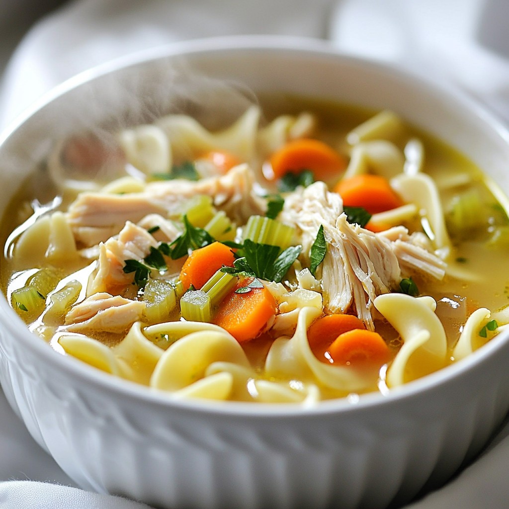 Classic Chicken Noodle Soup Comforting and Easy Meal
