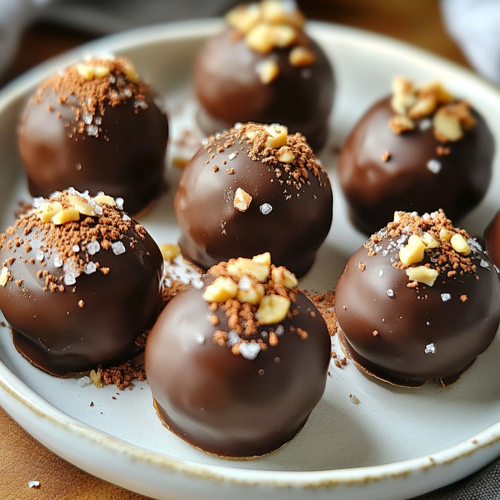 Salted Caramel Fudge Truffles Indulgent Chocolate Treat