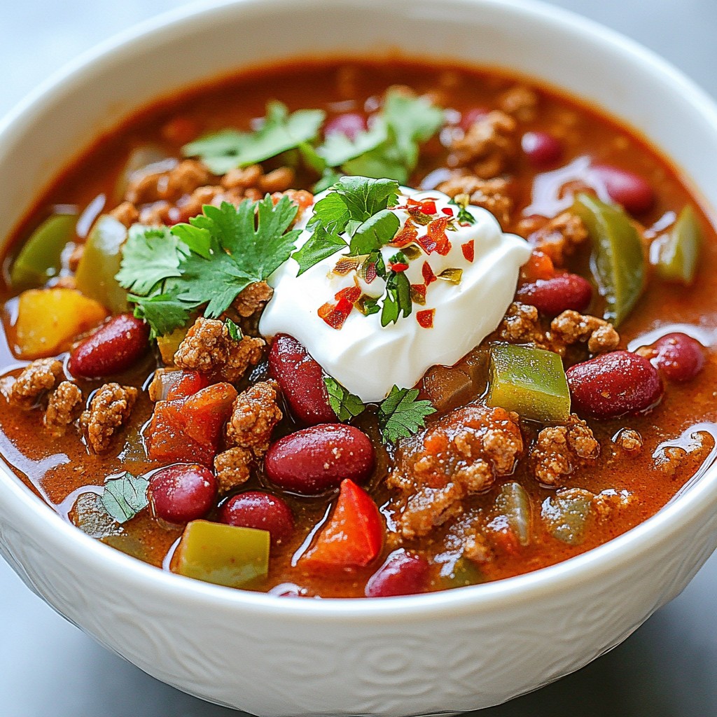Smoky Beef and Kidney Bean Chili Savory Flavor Burst